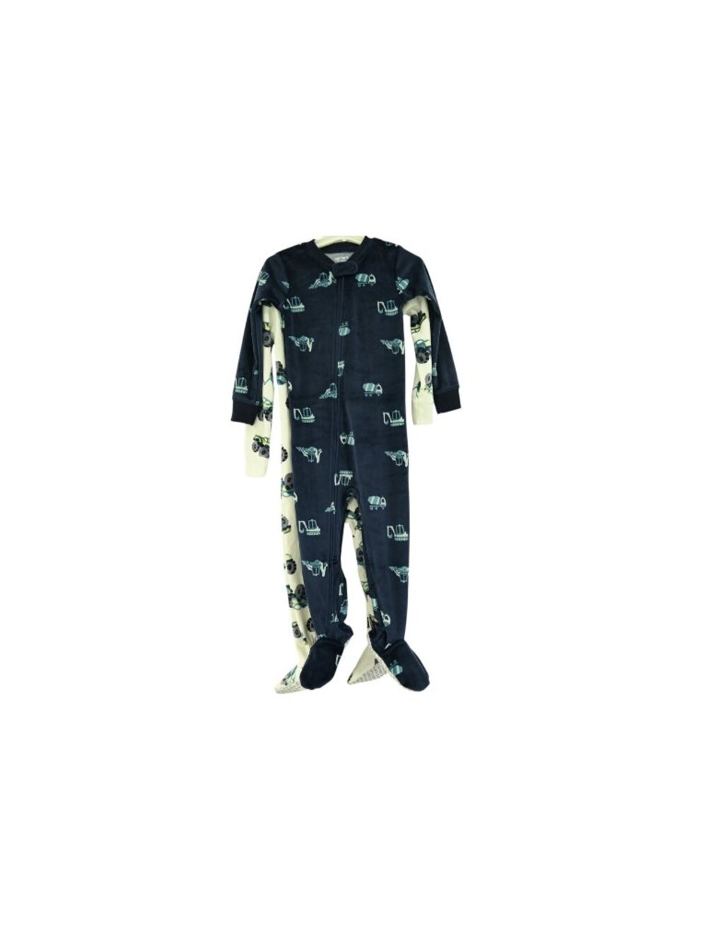 NWT Just One You by Carters Set of 2 Full Zip Microfleece Sleepers Sz 2T Blue